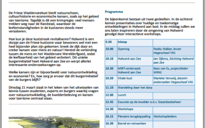 Programma bijeenkomst 21 maart over Holwerd aan Zee